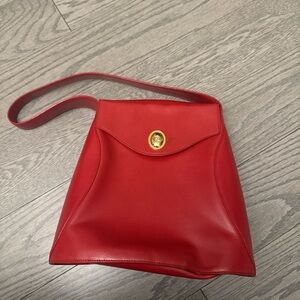 Vintage Dior red shoulder bag